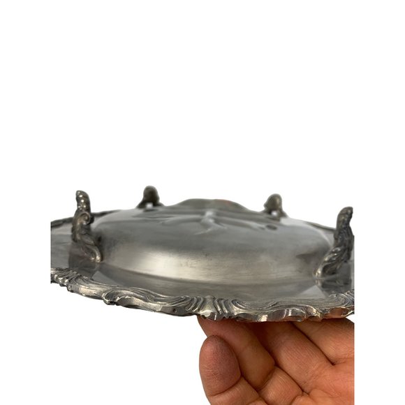 FB Rodgers Silver Co Tree of Life Spring Tray Footed Large 16 x 12" VTG 6573 - Picture 11 of 14